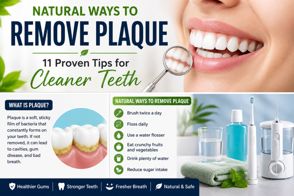 Natural Ways to Remove Plaque – 11 Proven Tips for Cleaner Teeth and Better Oral Health