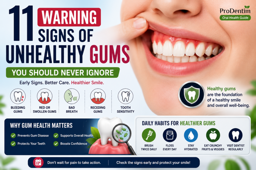11 Warning Signs of Unhealthy Gums You Should Never Ignore – Early Symptoms of Gum Disease